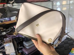 krem kahve pudramsı  Kadın Omuz ve Çapraz Çanta Çok Gözlü Şık Tasarım (28x18 cm