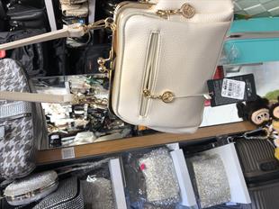 krem Nas Bag Burslu Klipsli Vintage Omuz ve Çapraz Çanta (23x20 cm ebatlarındadır