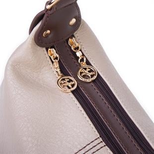 Kum kahve Nas Bag Kadın Şık Örgülü El yapımı Askılı Omuz ve Çapraz Çanta  Victoria