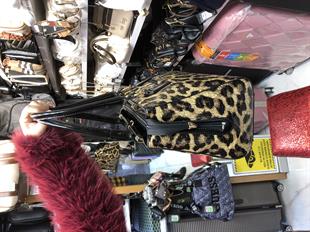 Leopar büyük boy kadın omuz çantası 853 ebat 35cm25