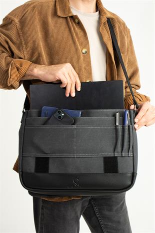 M-418 Mega bags laptop gözlu postacı çanta ebat 40cm30