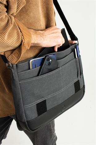 M-418 Mega bags laptop gözlu postacı çanta ebat 40cm30