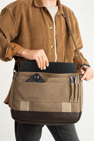 M-418 Mega bags laptop gözlu postacı çanta ebat 40cm30