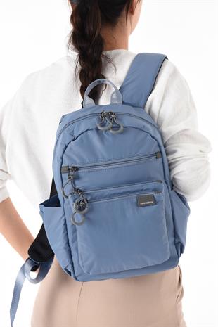 mavi Çok hafif kadın orta boy sırt çantası Sanmorris ebat 36cm26