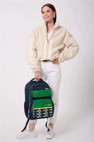 MAVİ  Forever Young PARAŞÜT KUMAŞ YÜKSEK KALİTELİ SIRT ÇANTASI