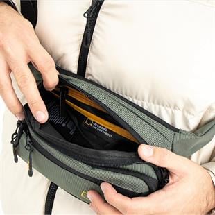 mega Gri Erkek Bel Çantası Küçük Ebat 20Cm15Cm