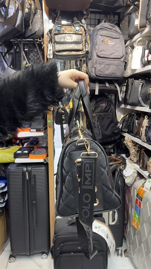 Miami Polo Clup Miami polo 1204 kapitone kadın kol çantası El çantası omuz çanyası SİYAH