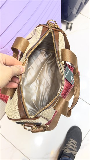 Miami Polo Clup Miami polo hasır 1204 kadın kol çantası El çantası omuz çanyası 