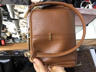 Nas Bag Burslu Klipsli Vintage Omuz ve Çapraz Çanta (23x20 cm ebatlarındadır) Taba Victoria