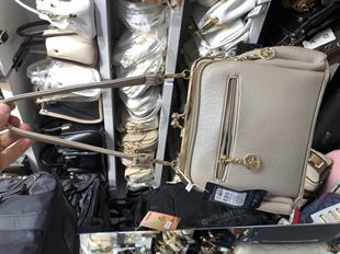 Nas Bag Burslu Klipsli Vintage Omuz ve Çapraz Çanta (23x20 cm ebatlarındadır) Kum Victoria