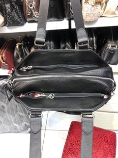 Nas Bag Büyük Boy Spor Geniş Hacimli Günlük veya Spor Omuz Çantası Siyah Raven ( 36x30 cm )