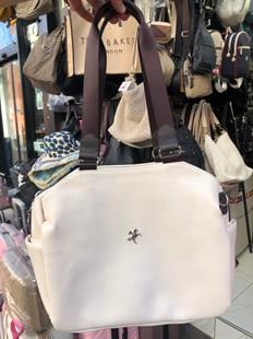 Nas Bag Büyük Boy Spor Geniş Hacimli Günlük veya Spor Omuz Çantası krem   ( 36x30 cm )