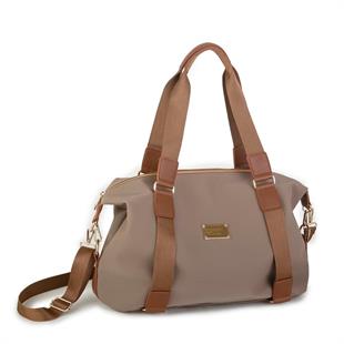 Nas Bag Extra Büyük Boy Omuz Çantası Vizon Taba Buzzy (eni 44 cm , boyu 32 cm)