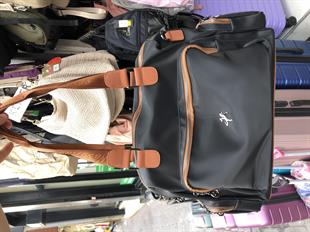 Nas Bag Kadın Büyük Boy Omuz Çantası siyah Taba Buzzy (en :37 ,boy :30 cm)