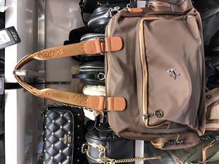 Nas Bag Kadın Büyük Boy Omuz Çantası siyah Taba Buzzy (en :37 ,boy :30 cm)