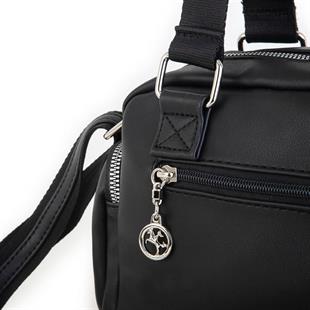 Nas Bag Kadın Çapraz Çanta Çok Gözlü Siyah Dona