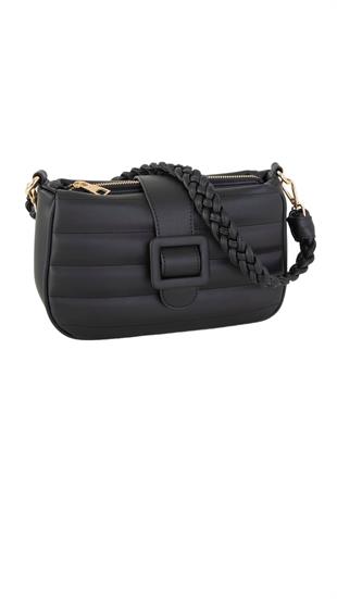 Nas Bag Kadın Çapraz Çanta Siyah Dona