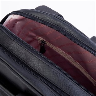 Nas Bag Kadın Çok Gözlü Hafif Su İtici Özellikte El ve Çapraz Çanta Siyah King