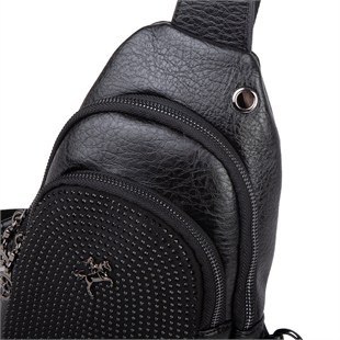 Nas Bag Kadın Crossbody Bag Bel ve Body Bag Siyah Victoria