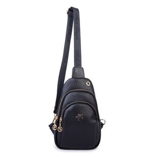 Nas Bag Kadın Crossbody Bag Bel ve Body Bag Siyah Victoria