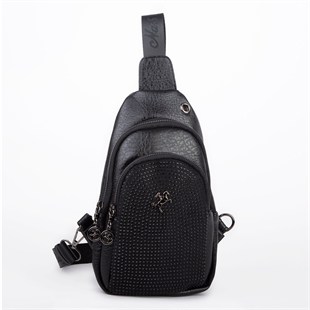 Nas Bag Kadın Crossbody Bag Bel ve Body Bag Siyah Victoria