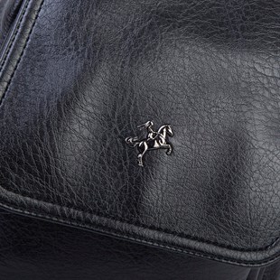 Nas Bag Kadın Kapaklı Sırt Çantası Siyah Victoria