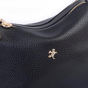 Nas Bag Kadın Omuz ve Çapraz Çanta Çok Gözlü Şık Tasarım (28x18 cm) Siyah Lopez