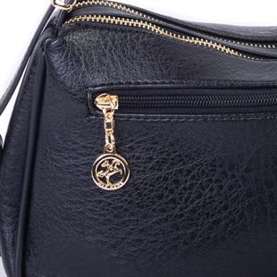 Nas Bag Kadın Omuz ve Çapraz Çanta Çok Gözlü Şık Tasarım (28x18 cm) Siyah Victoria