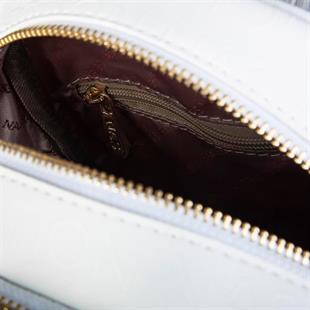 Nas Bag Kadın Sırt Çantası Beyaz Gofraj