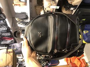 Nas Bag Kadın Sırt Çantası Siyah Yıkamalı