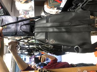 Nas Bag Kadın Sırt Çantası Siyah Yıkamalı