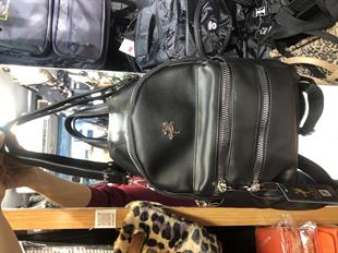 Nas Bag Kadın Sırt Çantası Siyah Yıkamalı