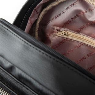 Nas Bag Kadın Sırt Çantası Siyah Yıkamalı