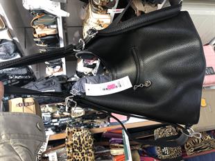 siyah sade sırt ve omuz Nas Bag Kadın Sırt Çantası Siyah Yikamali