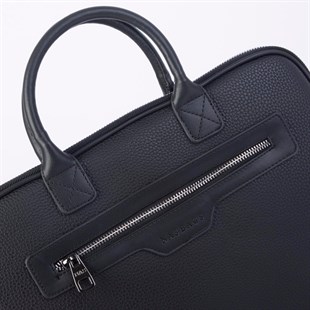 Nas Bag Unisex Business Bag Laptop ve Evrak Çantası El ve Çapraz Çanta Siyah Belinda