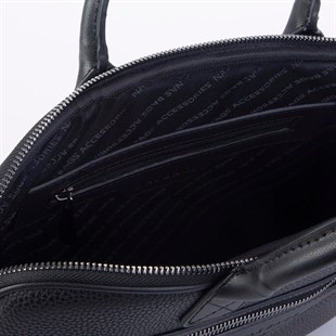 Nas Bag Unisex Business Bag Laptop ve Evrak Çantası El ve Çapraz Çanta Siyah Belinda
