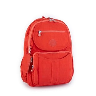 Nas Bag Unisex Büyük Boy Zararlı Kimyasal İçermeyen Waterproof Sırt Çantası Turuncu