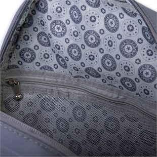 Nas Bag Unisex Hafif Büyük Boy Okul Çantası ve Spor Çantası Çok Gözlü Gri