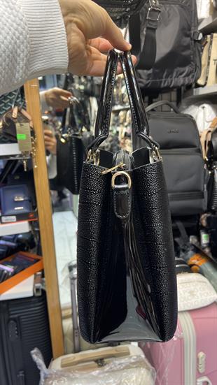 rugan büyük boy kadın omuz çantası 853 ebat 35cm25