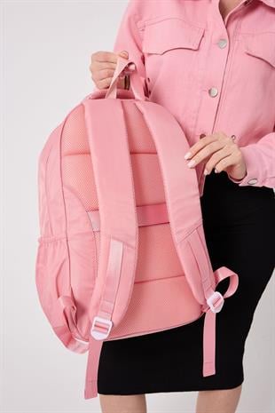 PEMBE Forever Young PARAŞÜT KUMAŞ YÜKSEK KALİTELİ SIRT ÇANTASI