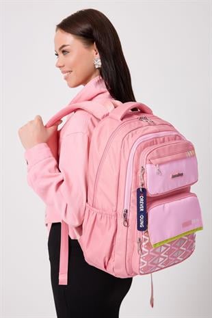 PEMBE Forever Young PARAŞÜT KUMAŞ YÜKSEK KALİTELİ SIRT ÇANTASI