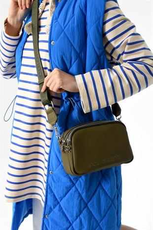 Polo Of Colors Alexandra LkHakiYeşili Kadın Omuz Ve Çapraz Çantası 15×22 Ebatında