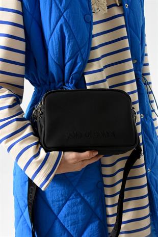 Polo Of Colors Alexandra LkSiyah Kadın Omuz Ve Çapraz Çantası 15×22 Ebatında