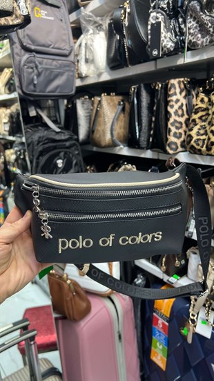 Polo Of Colors Doku Baskı Spor Kadın Bel Çanta 17x40 ebatında