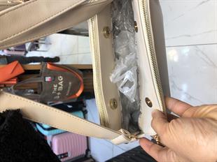 Siyah Postacı çok gözlü yumuşak deri nas bags ebat 27cm20 