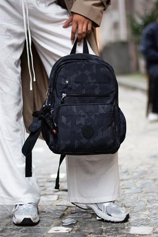 Renkli 3001 Sanmorris Unisex Suya Dayanıklı Kumaş Çok Gözlü Sırt Çantası