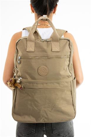 Sanmorris Unisex Suya Dayanıklı Krinkıl Kumaş Çok Gözlü Büyük Boy  Kısa seyahat için 