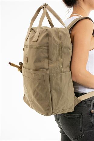 Sanmorris Unisex Suya Dayanıklı Krinkıl Kumaş Çok Gözlü Büyük Boy  Kısa seyahat için 