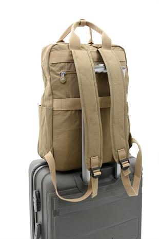 Sanmorris Unisex Suya Dayanıklı Krinkıl Kumaş Çok Gözlü Büyük Boy  Kısa seyahat için 