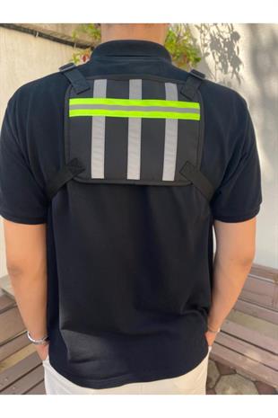 SEVENTEEN Reflektörlü Kurye motosiklet  göğüs çantası ebat 30cm20